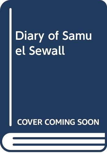 Stock image for The Diary Samuel Sewall for sale by Granada Bookstore,            IOBA
