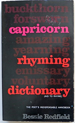 Beispielbild fr Capricorn Rhyming Dictionary zum Verkauf von Better World Books