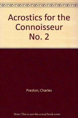 Stock image for Acrostics Connoisseur 2 for sale by ThriftBooks-Dallas