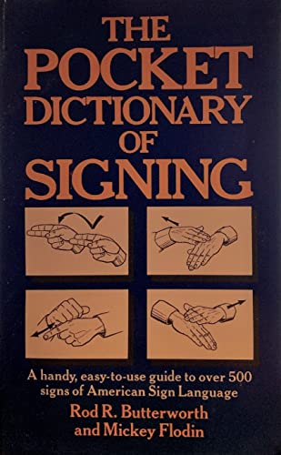 Stock image for Pocket Dictionary of Signing for sale by Nelsons Books