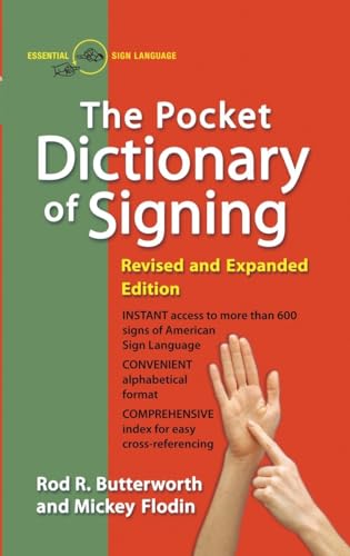 Beispielbild fr The Pocket Dictionary Of Signing zum Verkauf von SecondSale