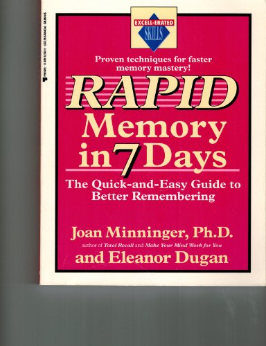 9780399521300: Rapid Memory in Seven Days: The Quick-and-Easy Guide