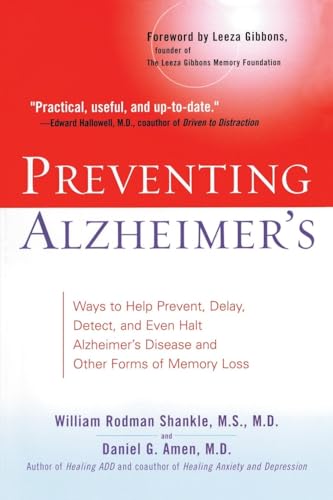 Beispielbild fr Preventing Alzheimer's: Ways to Help Prevent, Delay, Detect, and Even Halt Alzheimer's Disease and Other Forms of Memory Loss zum Verkauf von SecondSale