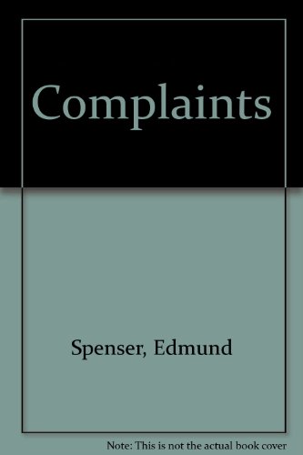 Complaints (9780403007240) by Edmund Spenser