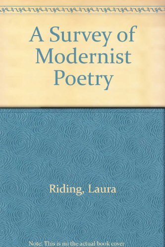 A Survey of Modernist Poetry, (9780403011780) by Jackson, Laura (Riding)