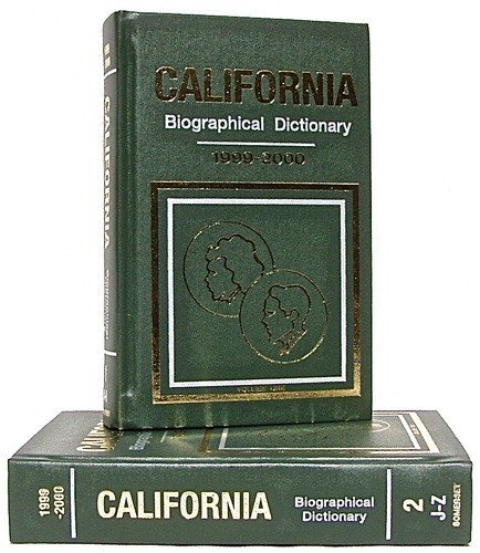 Stock image for California Biographical Dictionary - Fourth Edition for sale by GridFreed