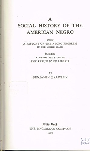 Imagen de archivo de Social History of the American Negro a la venta por HPB-Red