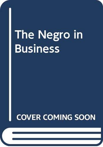 9780404001537: The Negro in Business