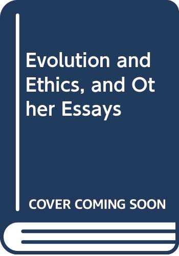 Beispielbild fr Evolution and Ethics, and Other Essays zum Verkauf von Better World Books