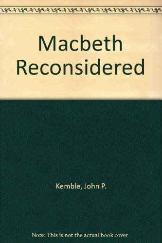 9780404036461: Macbeth Reconsidered