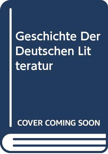 Geschichte Der Deutschen Litteratur (9780404055875) by Scherer, Wilhelm