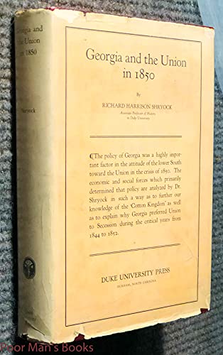 Stock image for Georgia and the Union in 1850 for sale by Better World Books