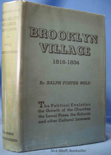 Beispielbild fr Brooklyn Village, Eighteen Sixteen to Eighteen Thirty-Four zum Verkauf von Better World Books