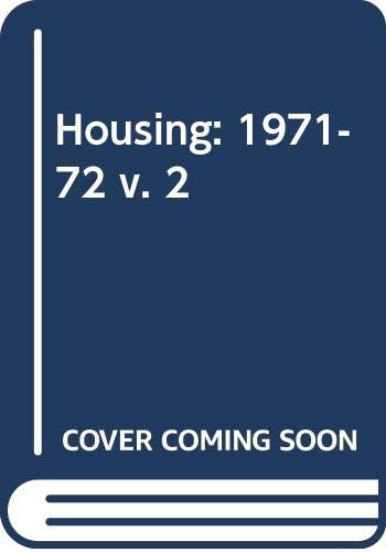 Stock image for Housing, 1971-1972, Volume 2 for sale by BookDepart