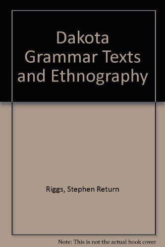 9780404118914: Dakota Grammar Texts and Ethnography