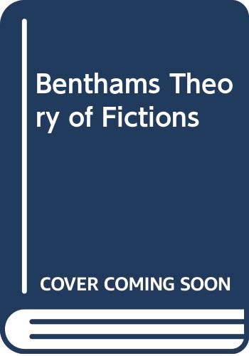Benthams Theory of Fictions (9780404145088) by Bentham, Jeremy