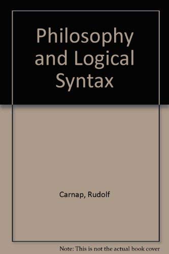 9780404145187: Philosophy and Logical Syntax