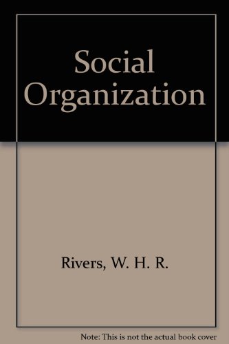 Beispielbild fr Social Organization zum Verkauf von Wonder Book