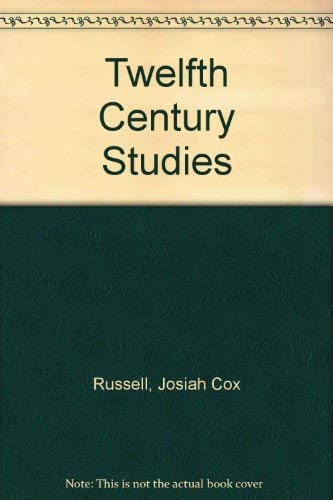 9780404160227: Twelfth Century Studies