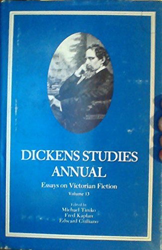 Beispielbild fr Dickens Studies Annual: Essays on Victorian Fiction zum Verkauf von Pensees Bookshop