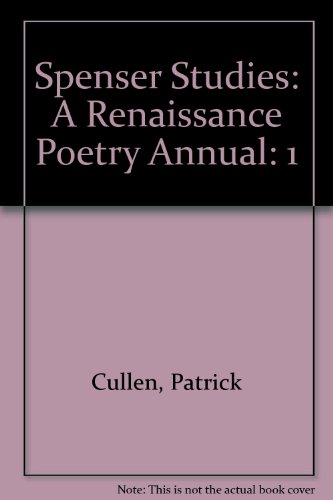 Spenser Studies: A Renaissance Poetry Annual (9780404192013) by Roche, Thomas P.