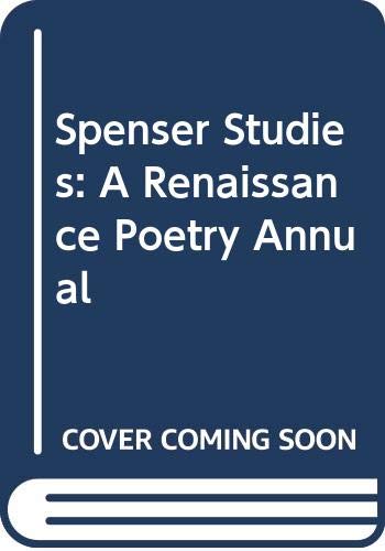 Beispielbild fr Spenser Studies: A Renaissance Poetry Annual zum Verkauf von dsmbooks