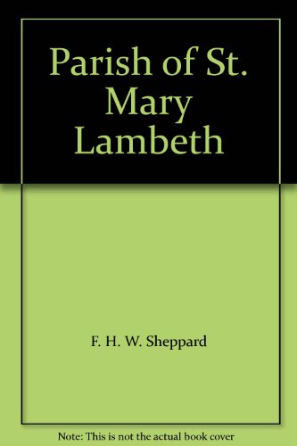 Stock image for Parish of St. Mary Lambeth for sale by Midtown Scholar Bookstore