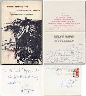Beispielbild fr Bone Thoughts: Poems [Yale Series of Younger Poets Vol. 56] zum Verkauf von Saucony Book Shop