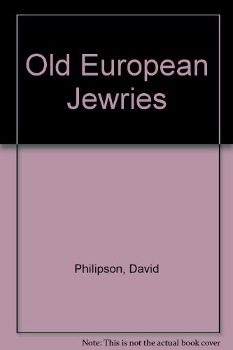 Imagen de archivo de Old European Jewries. a la venta por Henry Hollander, Bookseller