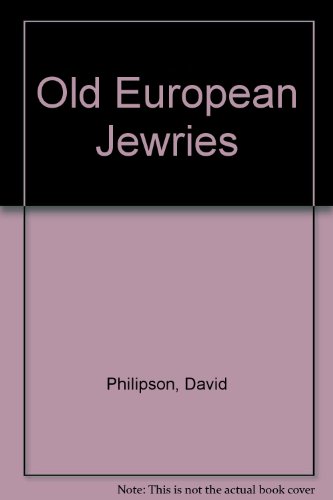 Stock image for Old European Jewries. for sale by Henry Hollander, Bookseller