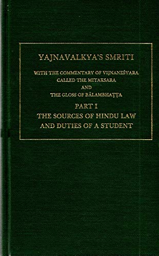 9780404578022: Yajnavalkya's Smriti: With the Commentary of Vijnanesvara, Called the Mitaksara & the Gloss of Balambhatta (Sacred Books of the Hindus Number 2) (English and Sanskrit Edition)