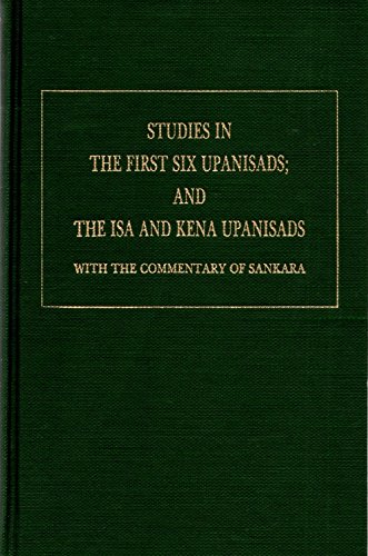Imagen de archivo de Studies in the First Six Upanisads, and the Isa and Kena Upanisads with the Commentary of Sankara (Sacred Books of the Hindus, No. 22, Pt. 1) a la venta por Powell's Bookstores Chicago, ABAA