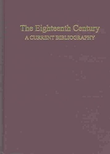 Imagen de archivo de The Eighteenth Century: A Current Bibliography. (n.s.19-for 1993, Part II, Sections V-VI) a la venta por Zubal-Books, Since 1961
