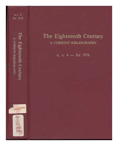 Beispielbild fr Eighteenth Century: A Current Bibliography, New Series 4 zum Verkauf von Redux Books