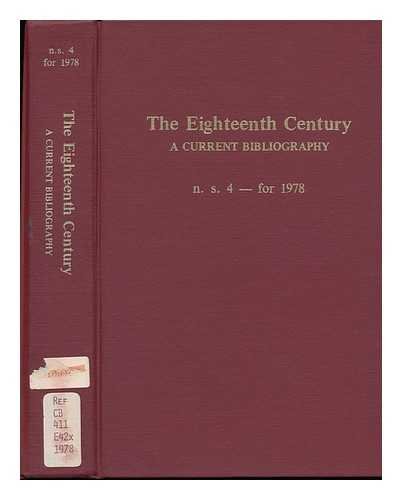 Stock image for Eighteenth Century: A Current Bibliography, New Series 4 for sale by Redux Books