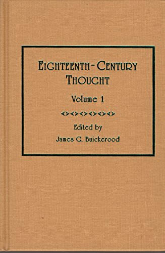 9780404637613: Eighteenth-Century Thought Vol 1
