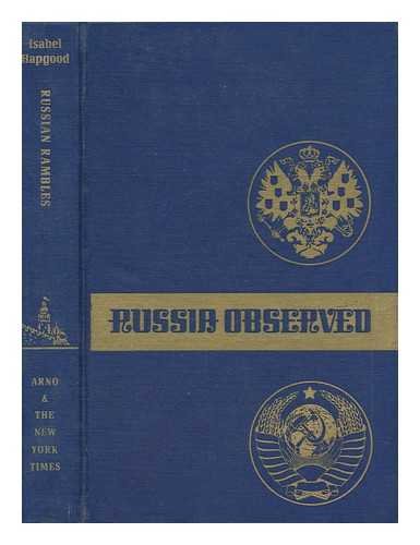 Russian rambles (Russia observed) (9780405030314) by Hapgood, Isabel Florence