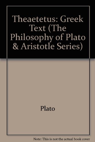 9780405048371: Greek Text (Theaetetus)