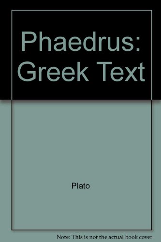 Stock image for The Phaedrus of Plato (Philosophy of Plato and Aristotle) (English and Greek Edition) for sale by Amazing Books Pittsburgh