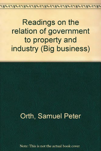 Beispielbild fr Readings on the relation of government to property and industry (Big business) zum Verkauf von Buyback Express