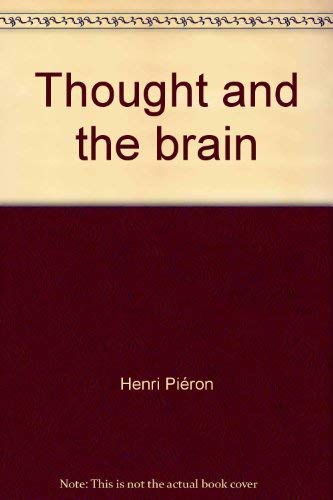 Stock image for Thought and the brain (Classics in psychology) for sale by WeSavings LLC