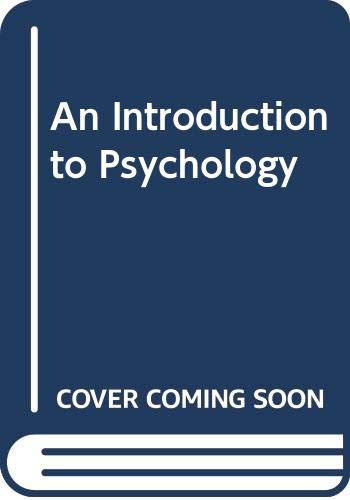 Stock image for An Introduction to Psychology (Classics in psychology) for sale by WeSavings LLC