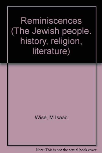 Imagen de archivo de Reminiscences (The Jewish people: history, religion, literature) a la venta por Book House in Dinkytown, IOBA