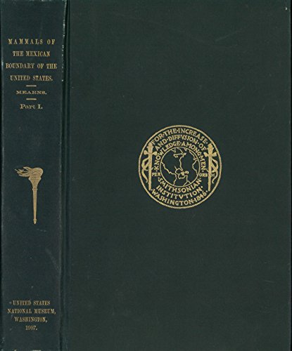 Imagen de archivo de Mammals of the Mexican Boundary of the United States a la venta por COLLINS BOOKS
