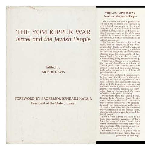 Imagen de archivo de THE YOM KIPPUR WAR: ISRAEL AND THE JEWISH PEOPLE a la venta por Neil Shillington: Bookdealer/Booksearch