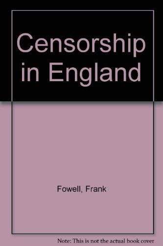 9780405085291: Censorship in England