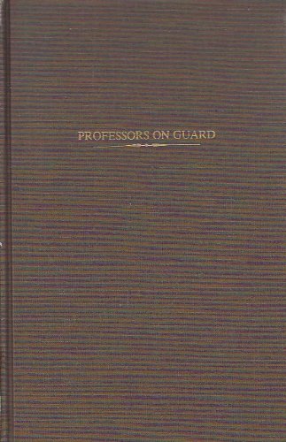 9780405100406: Professors on Guard: The First Aaup Investigations