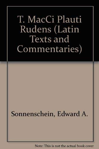 9780405116209: T. MacCi Plauti Rudens (Latin Texts and Commentaries)