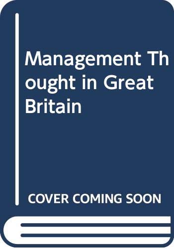 Management Thought in Great Britain (9780405123085) by Chandler