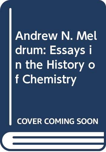 Beispielbild fr Essays in the History of Chemistry. Edited by I. Bernard Cohen. zum Verkauf von Jeff Weber Rare Books